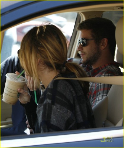  Miley & Liam out in Studio City