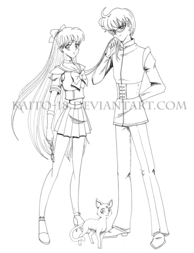  Sailor Venus and Ace Kaito