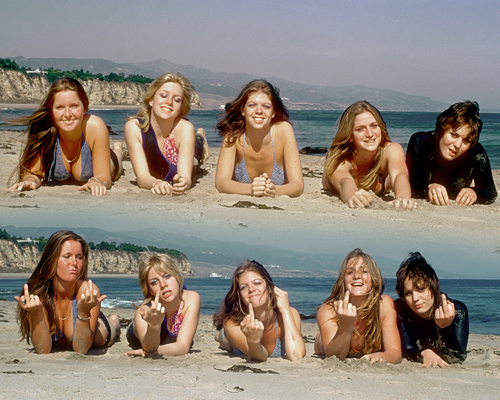  The Runaways on the plage - 1977