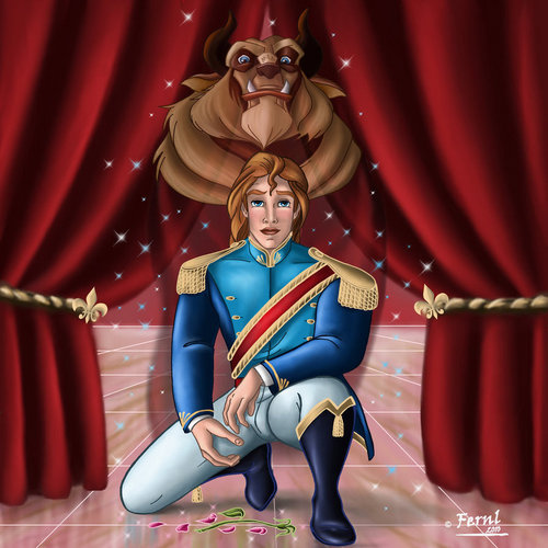 Beast and Prince Adam illusion