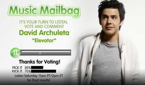 David Archuleta's Elevator on Radio Disney Musica Mailbag :)