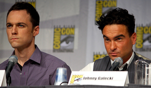  Johnny Galecki and Jim Parsons-Comic-con 2010