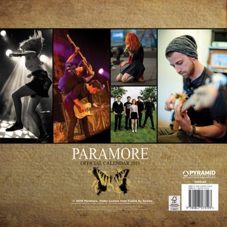 Paramore Official Calendar 2011