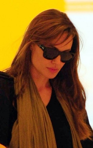  Angelina out in Hungary