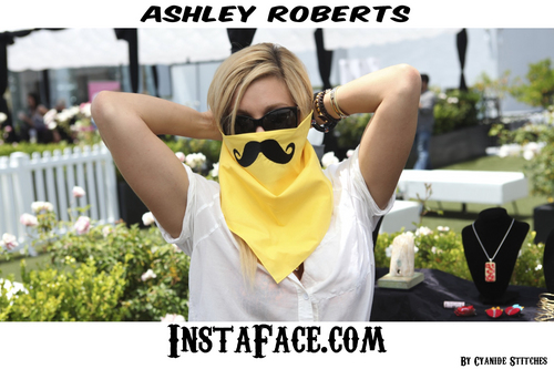  Asley Roberts Wearing an Insta-Face Bandana from Cyanide Stitches.
