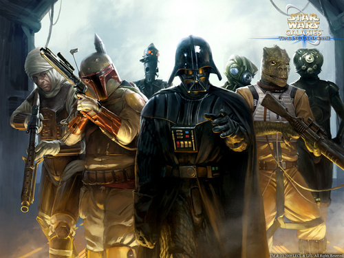 Darth Vader & Bounty Hunters