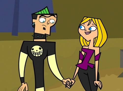 Duncan and Amanda holding hands