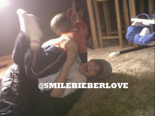  Exclusive: Justin Bieber with his brother[?] (funny)