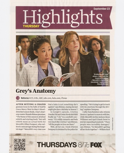  Grey's Anatomy - TV Guide Scan