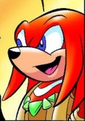 Knuckles in a tribal outfit! WOO!
