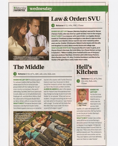  Law & Order: SVU - TV Guide Scan