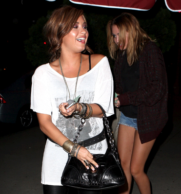  Miley out with Demi