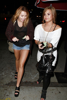  Miley out with Demi