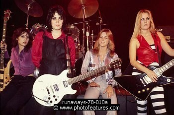 Runaways 1978 Laurie McAllister, Joan Jett, Sandy West, Lita Ford