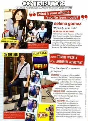  Selena in Teen Vogue Magazine