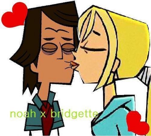  noah and bridgette KISS (this is not real)