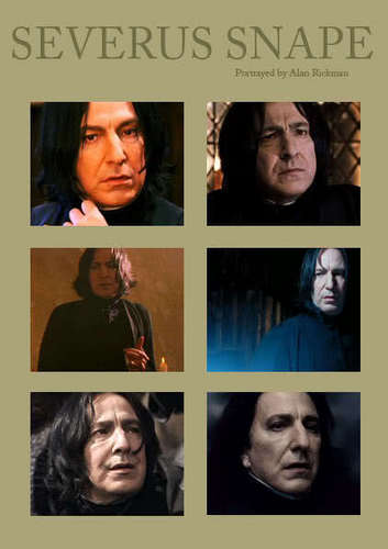  Alan Rickman=Severus Snape