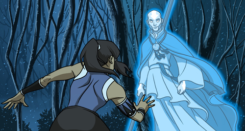  Korra meets Aang (fanart)