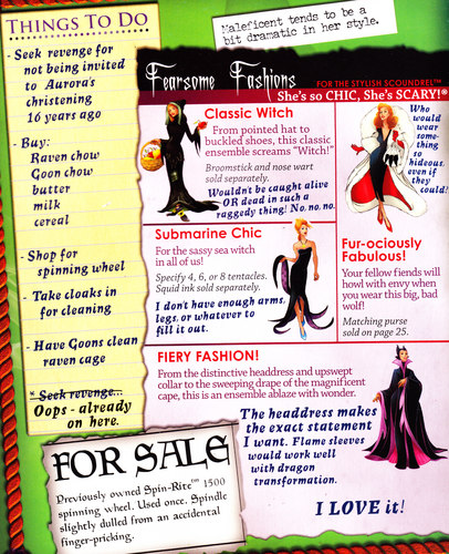  Maleficent's fashion book