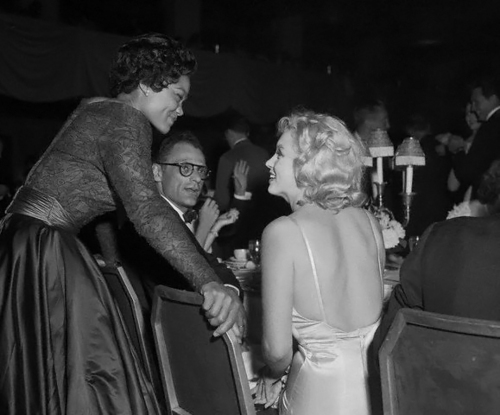 Marilyn with Arthur Miller and Eartha Kitt