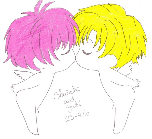  My drawing of Shuichi and Yuki