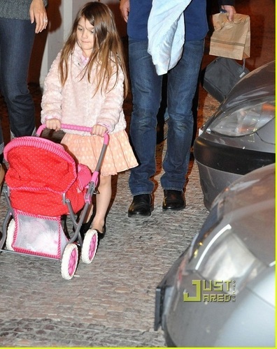  Renesmee pushing her dolly in its stroller