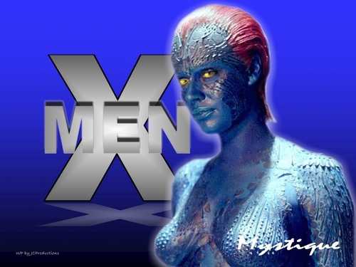 Sexy Mystique from The X-men played by Rebecca Romijn