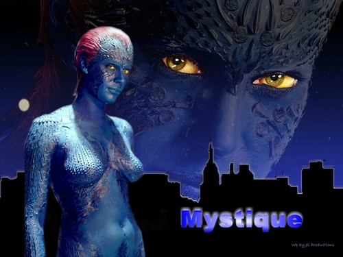 Sexy Mystique from The X-men played by Rebecca Romijn