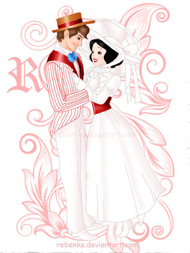  Snow White and Prince as Mary Poppins and Bert