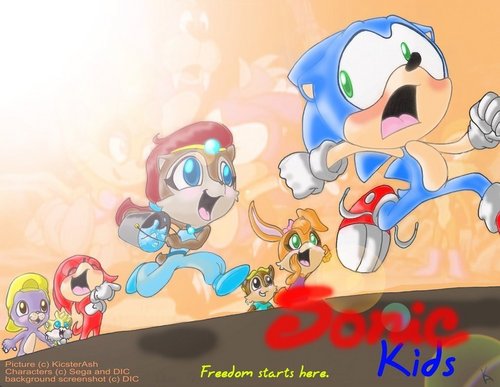  Sonic Kids in color
