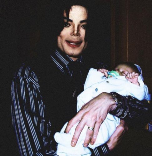  michael with baby blanket