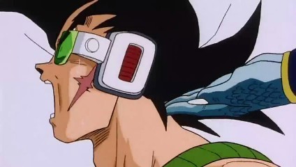  Bardock hit in the back of the neck!