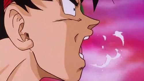  Bardock punched in the gut.