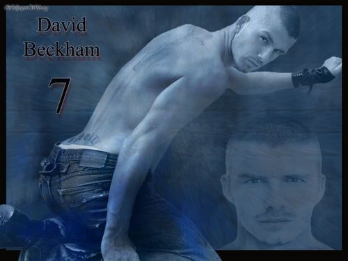  David Beckham in blue!