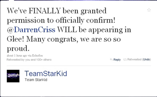  It's Official! Darren Criss will be in স্বতস্ফূর্ত