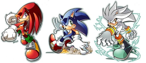 Knux, Sonic, Silver