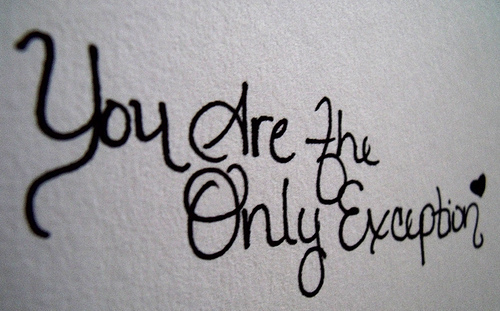  Only Exception Lyric Pic:)