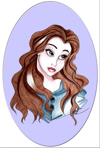  Portrait of Belle in Blue