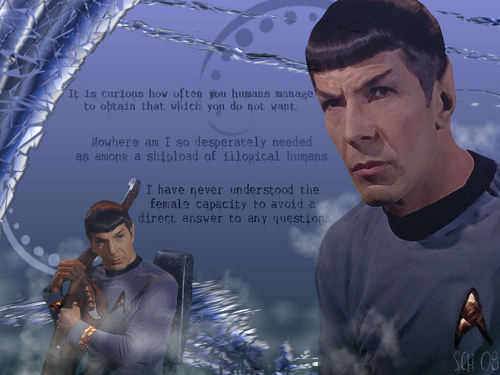  звезда Trek TOS Spock and His Words