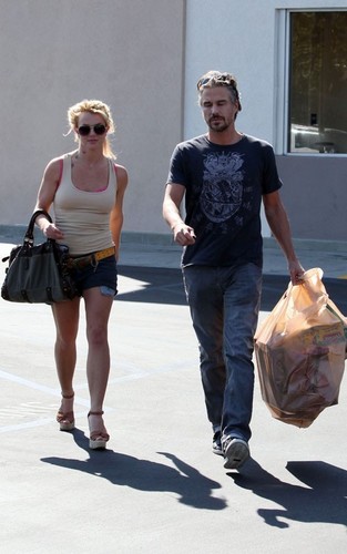  Britney & Jason out in Woodland Hills