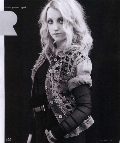 Evanna Lynch in the October issue of Nylon magazine 
