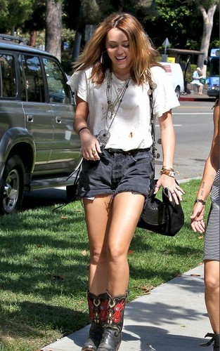  Miley out in Westwood