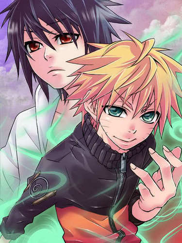  나루토 and Sasuke