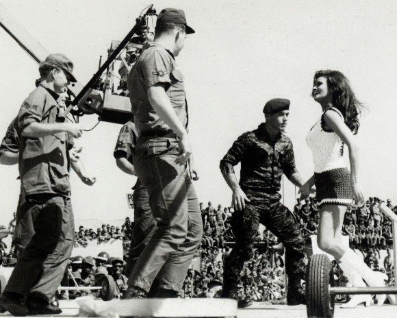 raquel groovin' with the enlisted at viet nam