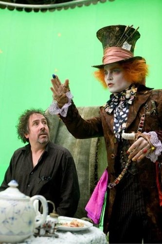  Alice In Wonderland On The Set
