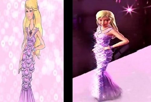  Barbie's purple dress