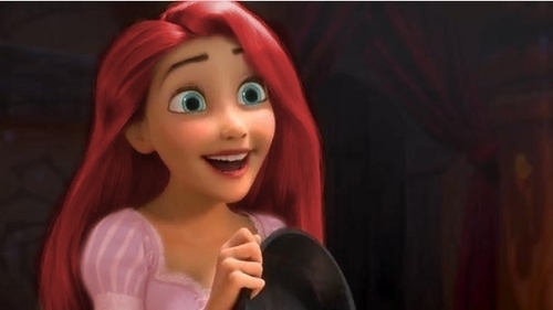 Rapunzel as Ariel