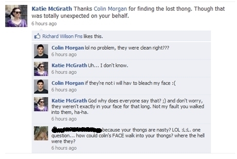  katie and colin facebook chat!