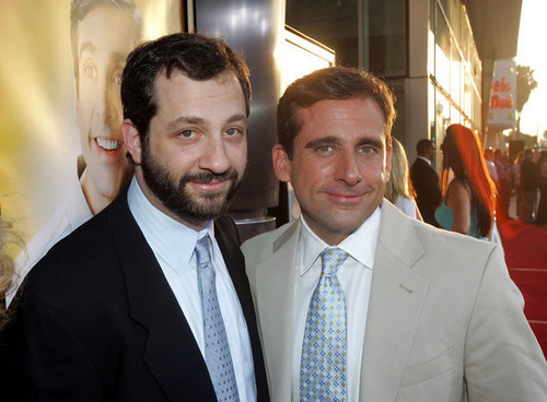 Judd Apatow & Steve Carell @ The 40 Year Old Virgin Premiere - 2005