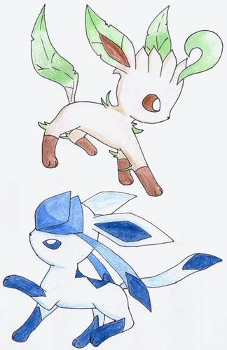  Leafeon and Glaceon